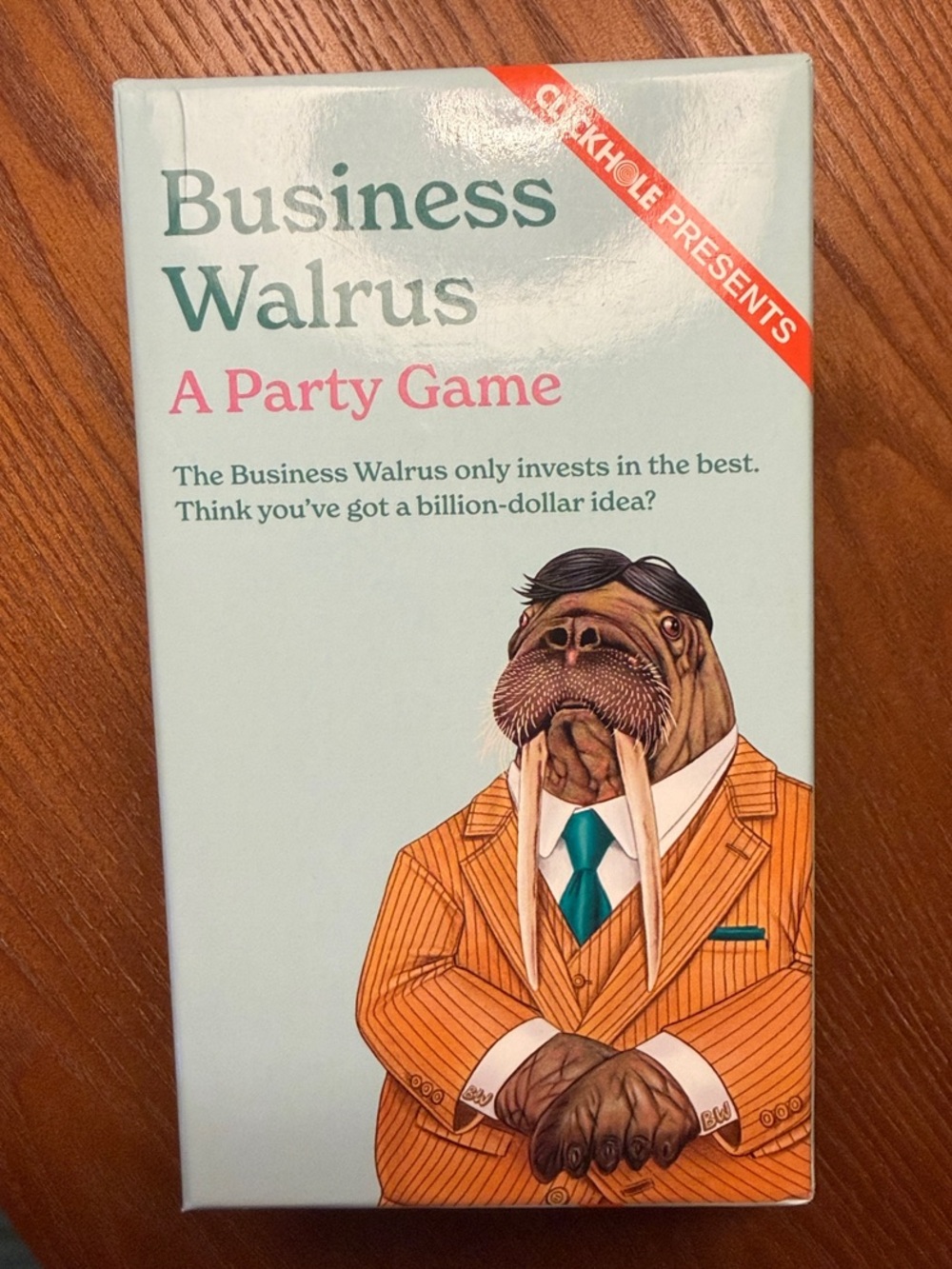 Used* Business Walrus A Party Game - Light Blue Edition